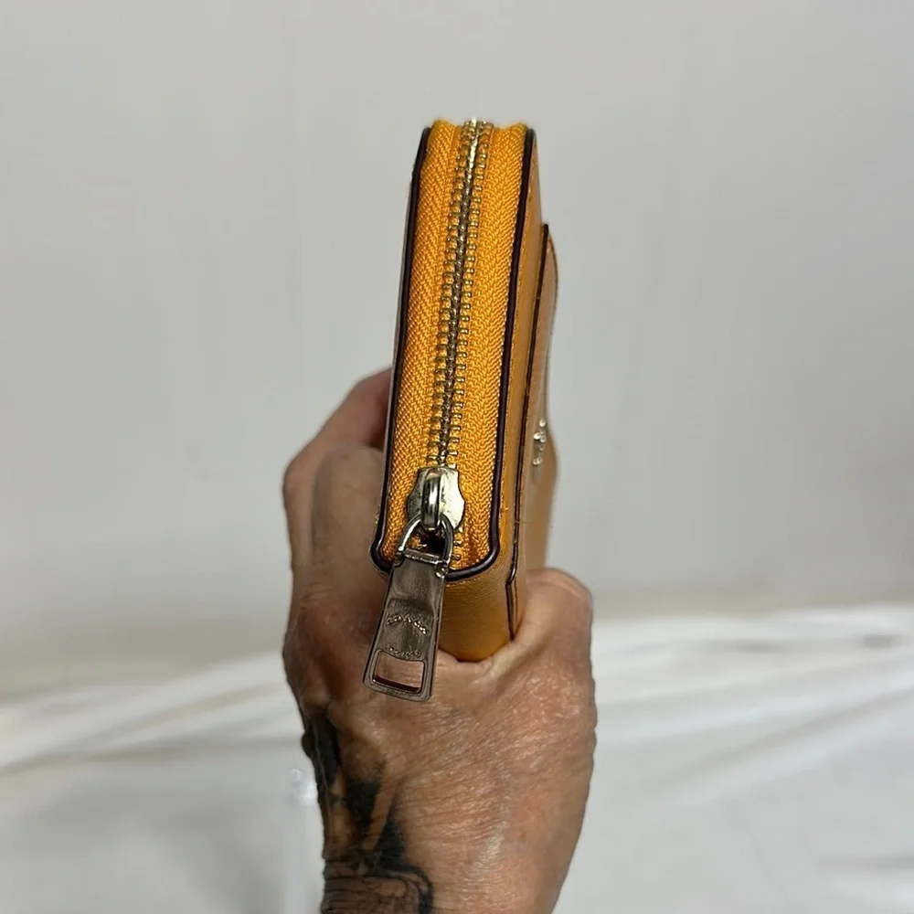 Coach Tan/ orangish Leather Wallet